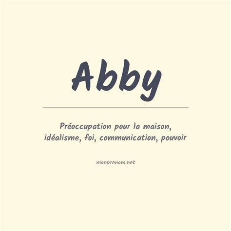 Prénom Abby : Origine